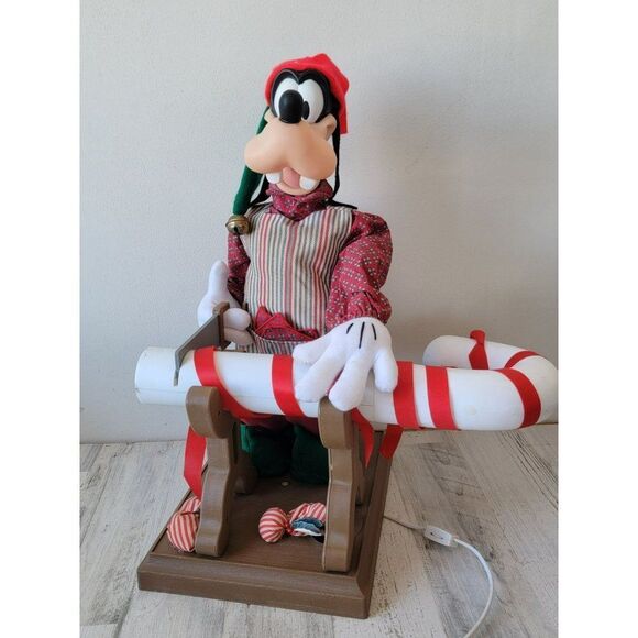 Santa's best 1994 goofy candy cane saw animated motionette Xmas - Picture 3 of 16
